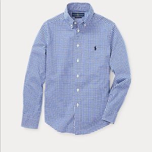 Ralph Lauren Blue/white Gingham Shirt
